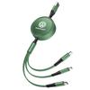 100W Fast Charging 3-in-1 Data Cable Car USB Charger Accessories Valve Cap For VW Golf Amarok T5 Phaeton Teramont ID3 Tiguan T-