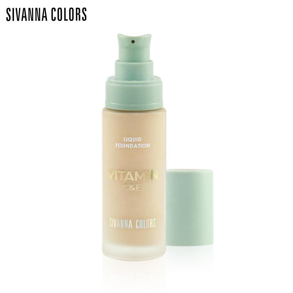 Sivanna Colors Podkład w płynie Witamina C&E nr 01 - 02 30 g. HF165 - Tajski makijaż kosmetyczny