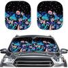 Mushroom Car Windshield Sunshade Daisy Flower Dragonfly Butterfly Mushroom Auto Front Sun Shades Foldable Sunlight Protection Visor Universal Vehicle