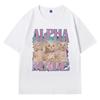 Alpha Mann T-Shirt Typ Bester Freund Geschenk T-Shirts Sommermode Lustiges Meme Grafik T-Shirt Kurzarm Niedlicher Cartoon-Stil Top