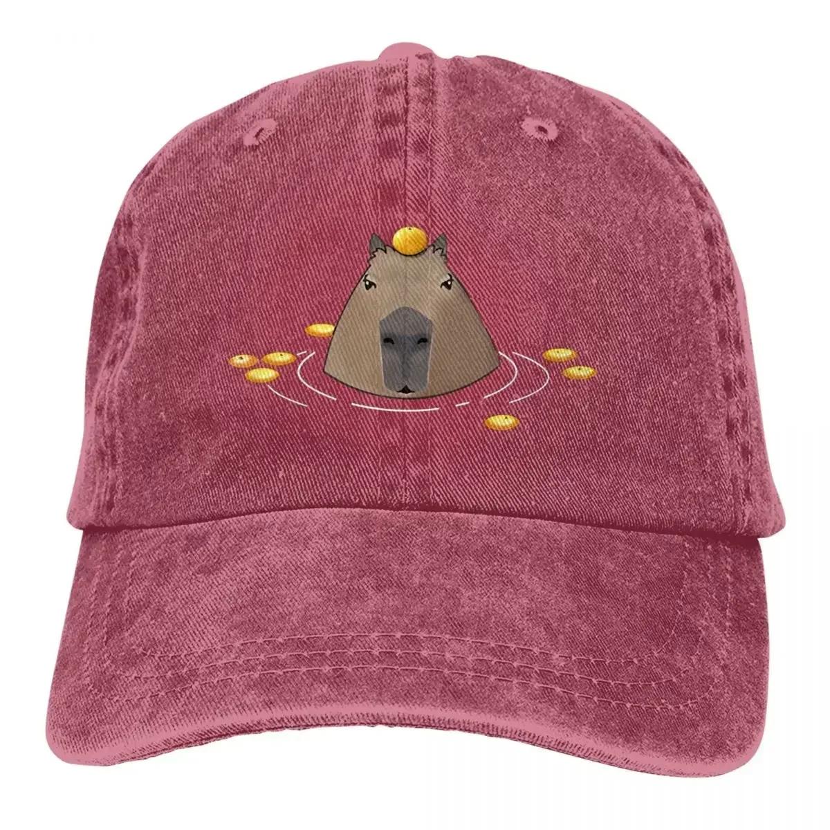 

Pure Color Dad Hats Capybara Womens Hat Sun Visor Baseball Caps Capybara Peaked Cap One Size