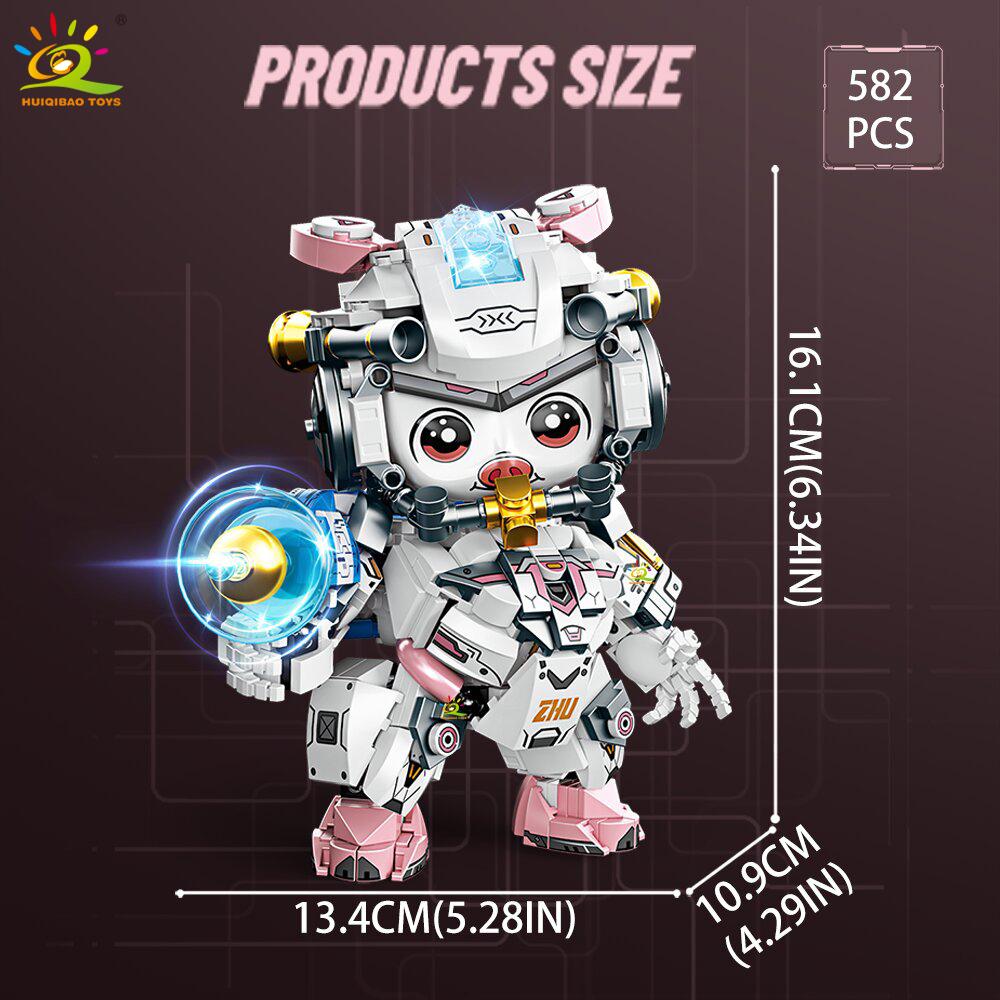 Non-Toxic Moc Animals Model Building Block Mouse Snake Sheep Monkey Series Brick Construction Toy Children Desk Home Decoration