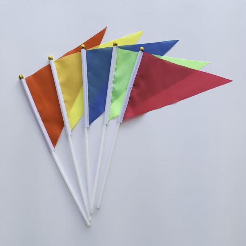 Red Green Triangle Flag Set