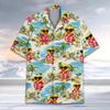 Summer Fun Duck Pattern Hawaiian Men's Shirt - Yellow Duck 3D Print - Casual Buttoned Shirt - Quick-Dry and Breathable