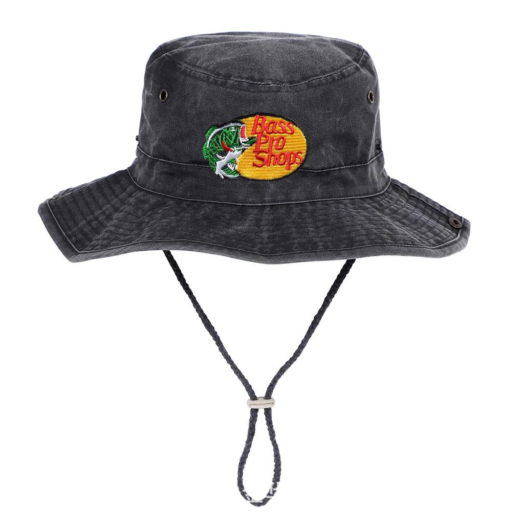 Sombrero de pesca de mezclilla con ala ancha bordada de Bass Pro Shops