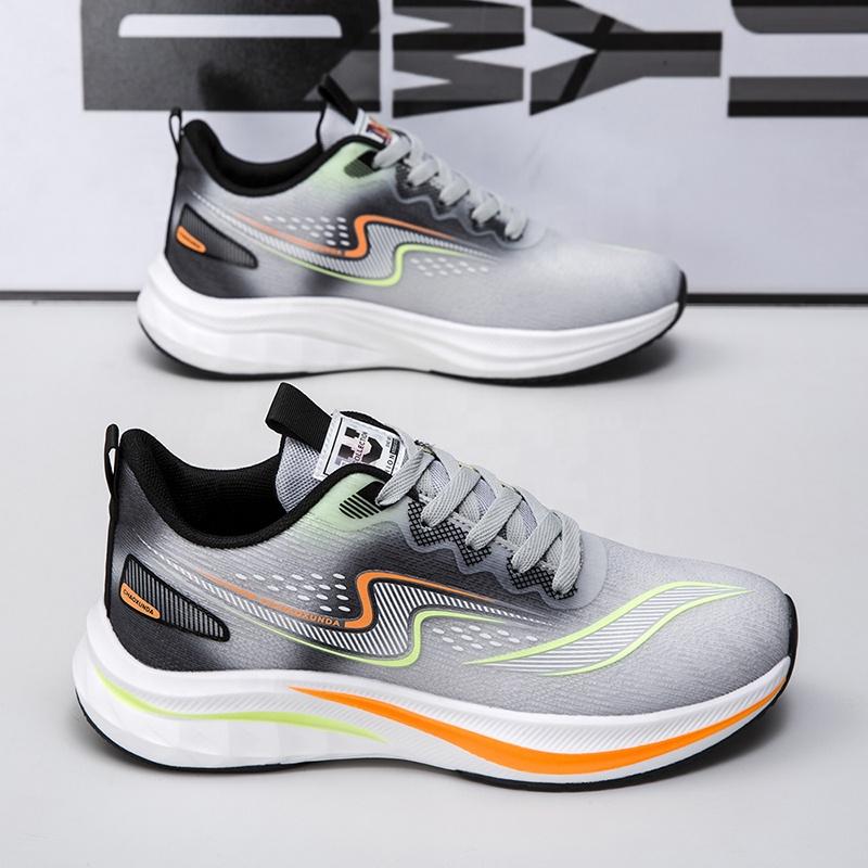 The Latest Design Lace-up Breathable Sponge Insole Mesh Upper Fashion Sports Shoes Men's New High-quality Running Shoes