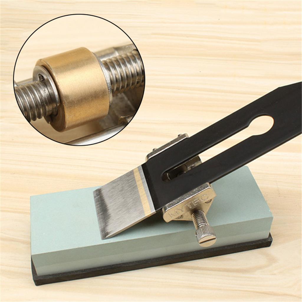 Stainless Steel Fixed Angle Honing Guide With Brass Roller For Woodworking Chisel Planer Blade Flat Chisel Edge Sharpening Tools