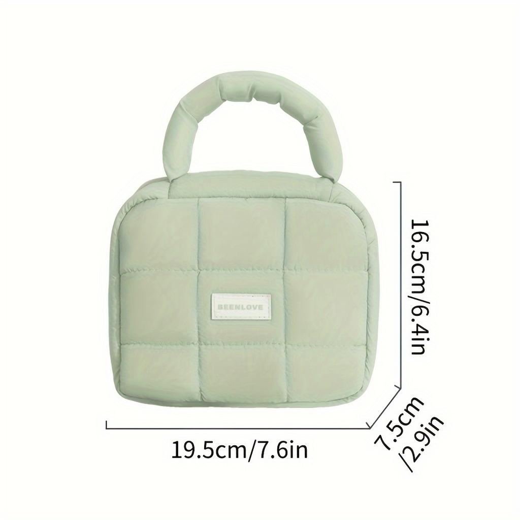 Soft And Fluffy Large-Capacity Bag Multicolor Solid Multifunctional Storage Bag With Zipper Cloud Travel Organizer Down Cute And Elegant Women's Bag