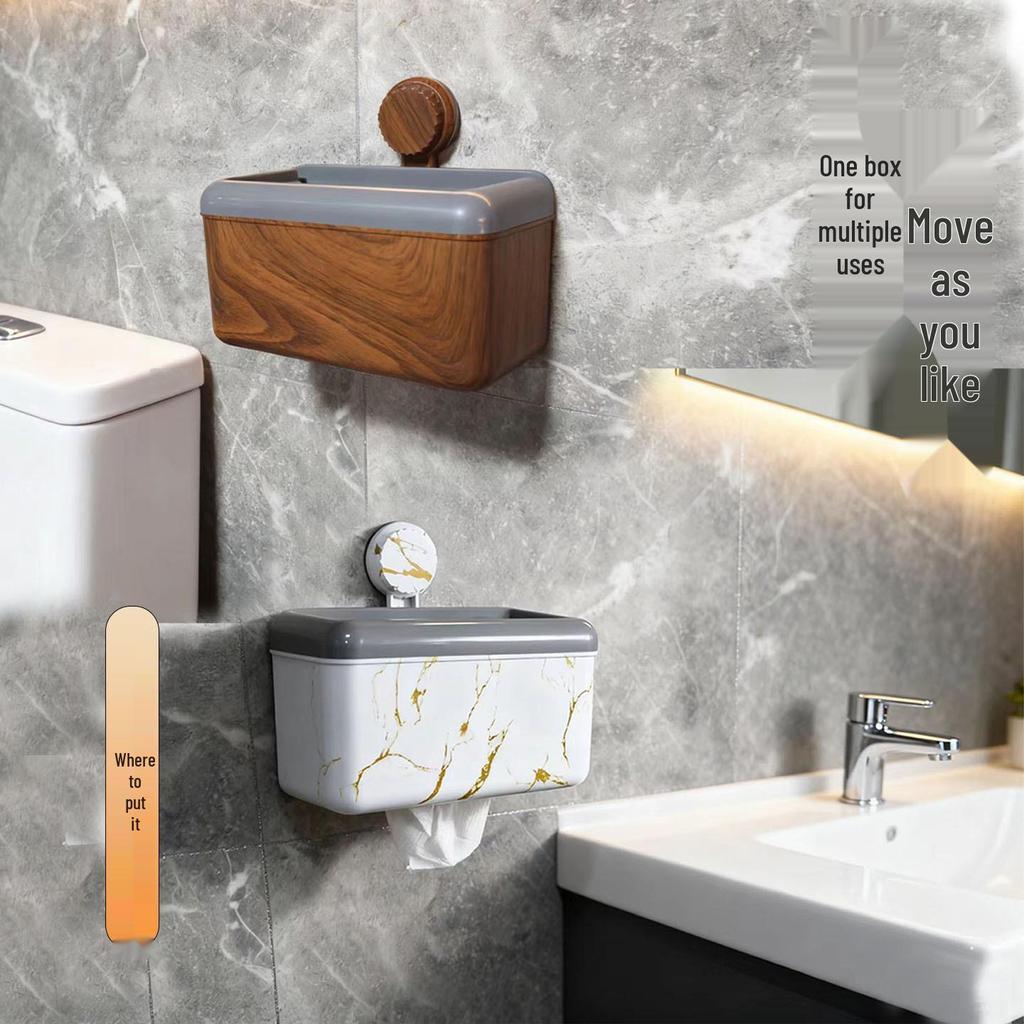 Punch-Free Wall-Mounted Toilet Tissue Dispenser
