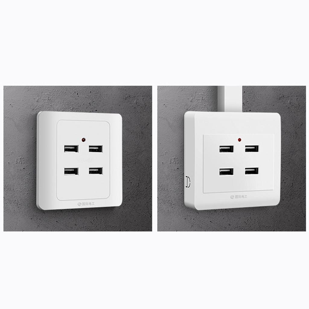 USB Wall Socket Practical USB Wall Outlet Reliable USB Wall Plug Functional Effortless Device Charging at Fingertips