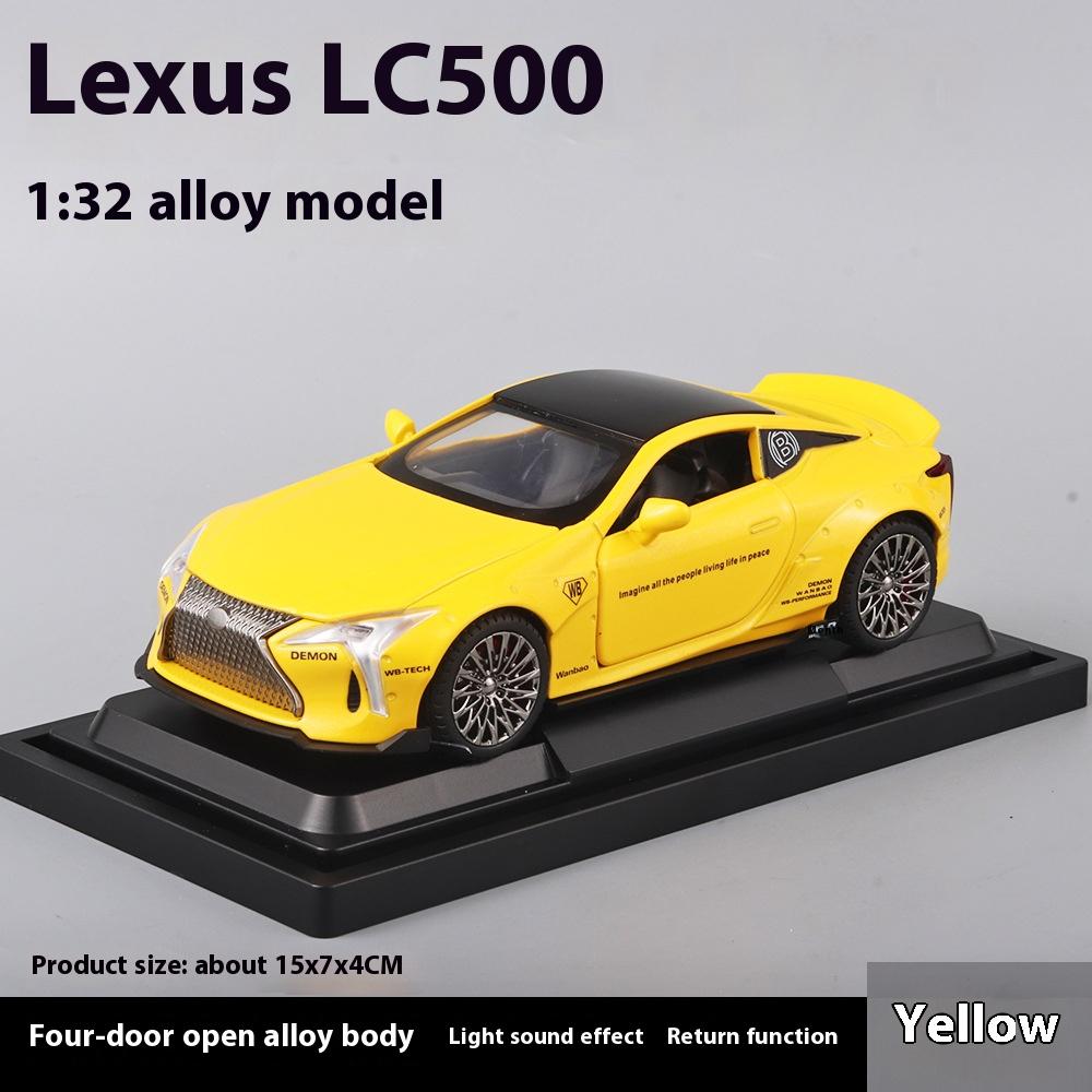1/32 Scale LEXUS LC500 Alloy Sport Car Diecast Metal Model Simulation Sound and Light Toy Collect Display Children Birthday Toys Gift