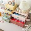 Luxury Document Desk Organizer Layers Drawer File Tray Makeup Stationery Organizer Stationery Cute Office Desk Accessories