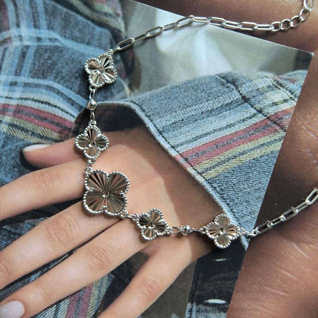 Silver Bracelet Without Stones, Product Weight 4.97 G (2190622)