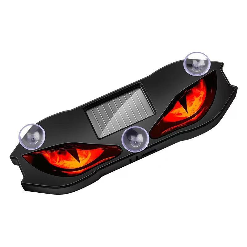 Smart Solar Car Atmosphere Light: Devil's Eye, No Wiring, Multi-Mode Decorative & Safety Light