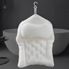 Soft Bath Pillow 4D Bathtub Back Support Bathroom Headrest With Suction Cups Shower Cushion For Soaking Relaxation Pool Spa