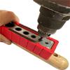 2 12mm Vertical Pocket Hole Jig 9 Hole Drill Bit Guide Jig Positioner Locator CNC Engraving Scale Wood Panel Hole Puncher Locator Woodworking