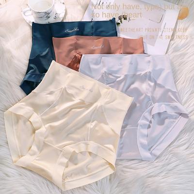 Women's Underwear Panty Sexy Lace Panties Plus Size Fashion Solid Color Briefs High Waist Seamless Underpants Lingerie