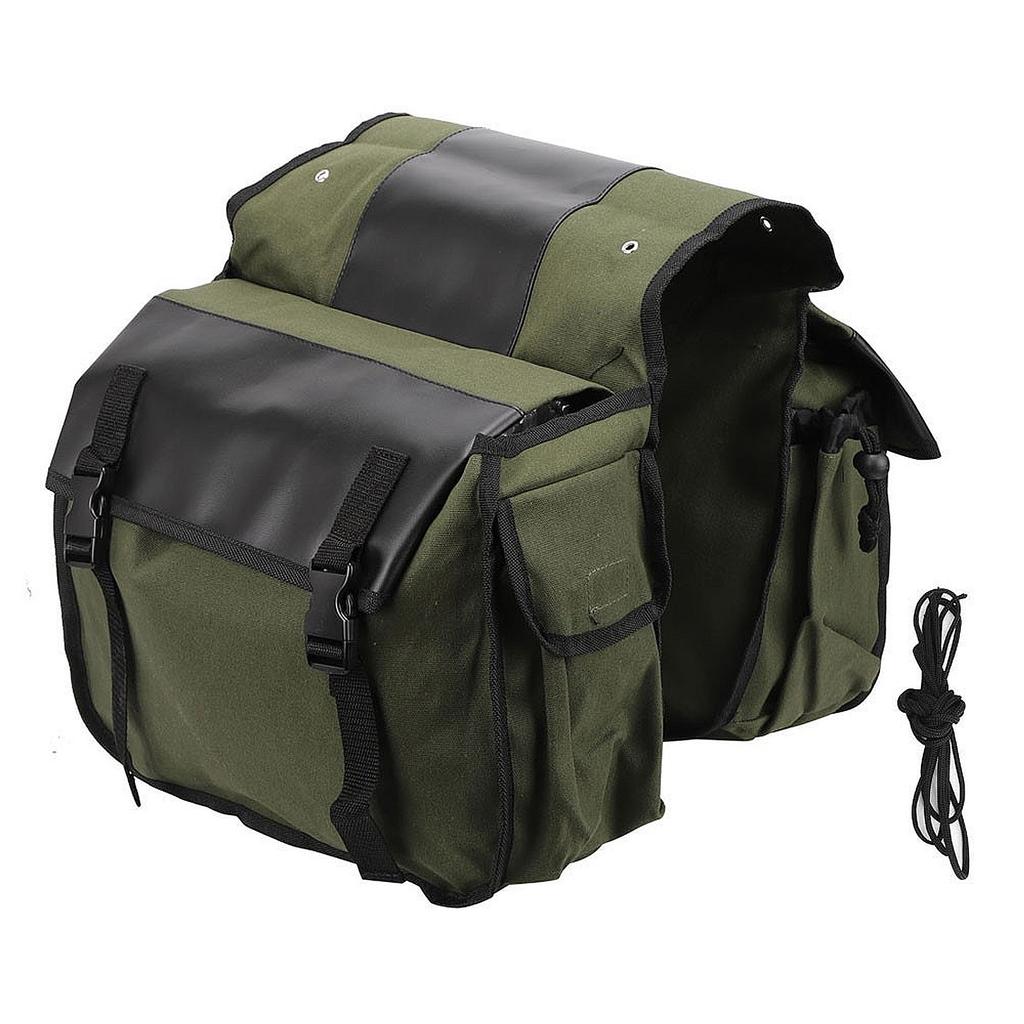 Bicycles Double Panniers Bag Cycling Luggage Storage Bag Canvas Cycling Bag for Cycling and Commuting Needs