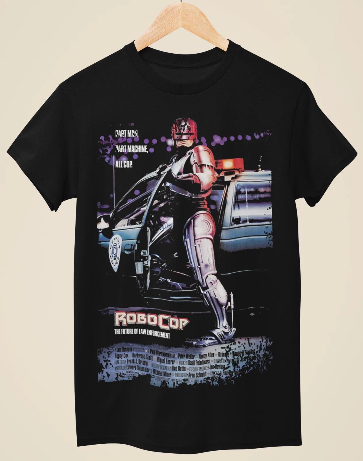 Robocop - Movie Poster Inspired Unisex Black T-shirt 3XL