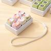 6 Keys Football Keyboard Sensory Clicky Button Anxiety Relief Fidget Keychain Venting Relaxing Fidget Gifts