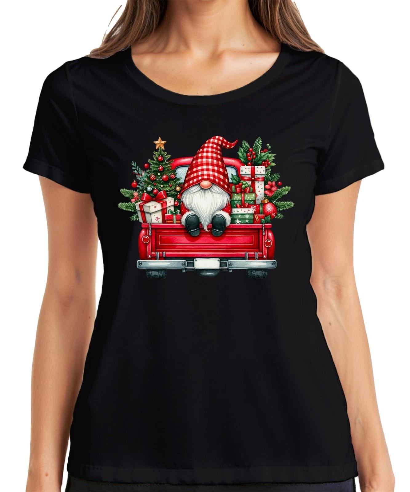 Weihnachtszwerg Truck Wichtel Gnom - Weihnachten Xmas Christmas Damen T-Shirt XXXXL