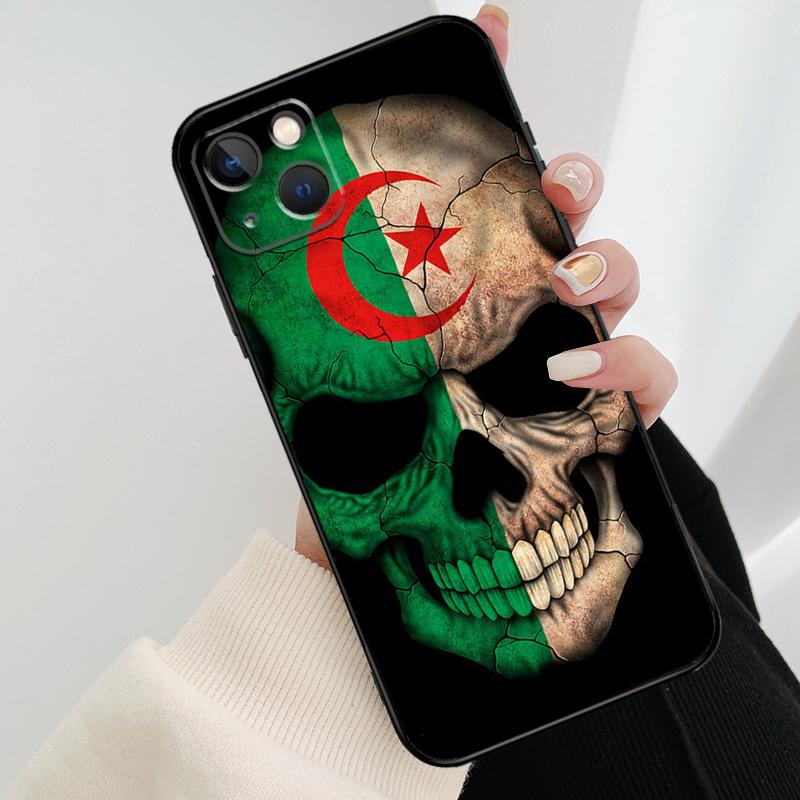Flag Of Algeria Phone Case For iPhone 17 Pro Max 16 15 11 13 12 14 Pro Max mini 15 16 Plus 16e 17 Air Cover