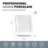 Assiette - malacasa - série flora - lot de 6 - porcelaine - 10.25 pouces - compatible lave-vaisselle
