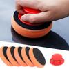 Car Wash Wax Polijstspons Pads met handvat Microfiber Applicator Car Cleaning Tools Auto Polijstmachine Waxspons Accessoires