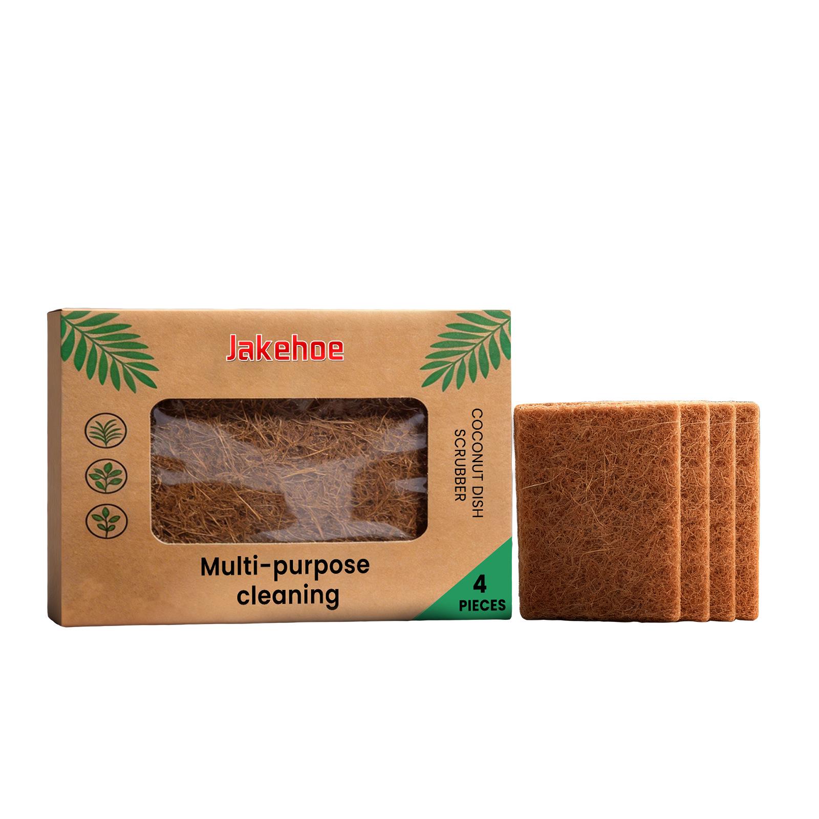 JAKEHOE Coconut Fiber Multifunctional Dishwashing Brush for Kitchen Cleaning