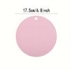 Round Silicone  Pad Non-Slip Heat Resistant Trivet for Kitchen Dining Table