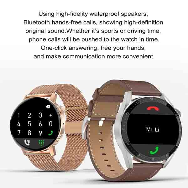 NFC Smart Watch 2022 New Men Business Smartwatch GPS Moverment Track Bluetooth Call Wireless Charging Fitness Bracelet