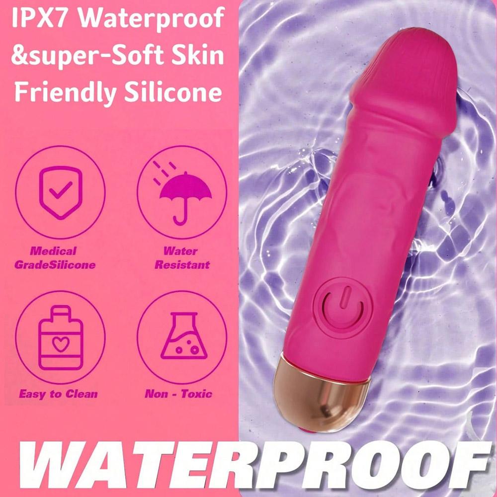 Mini Bullet Vibrator, 10 Vibration Modes, Easy To Carry, Waterproof Female G-spot Stimulator Dildo Vibrator Adult Female Toys