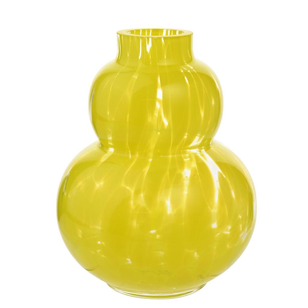 Hestia Curved Small Yellow Confetti Vase