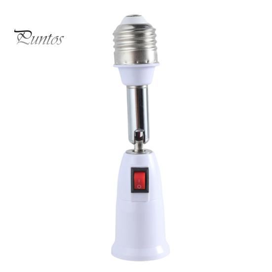 

E27 Адаптер-удлинитель для патрона лампочки, универсальный, простой в установке, сгибаемый на 180 градусов, регулируемый патрон лампы белый