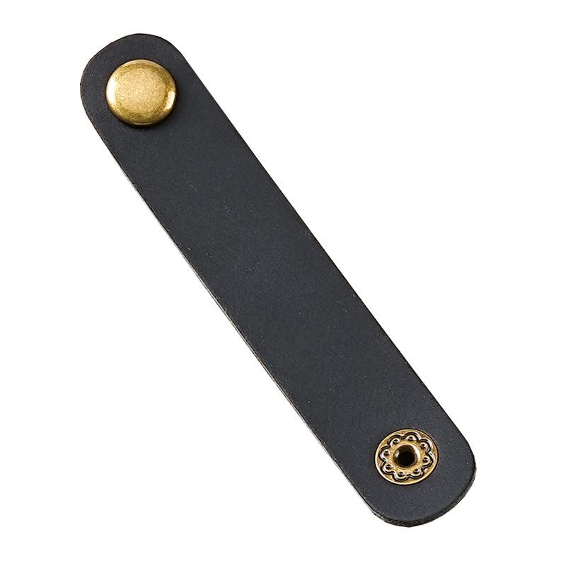 

Anti-tangle Leather Earphone Cable Organizer чёрный