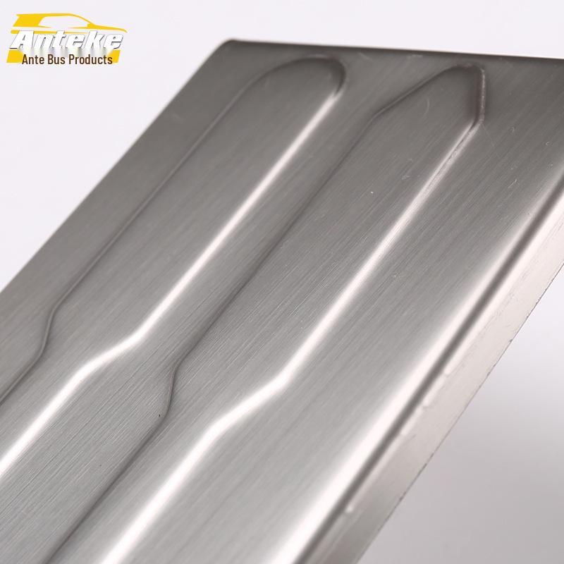 13 Tucson Brushed Rear Bumper Protector - Bright Trunk Tailgate Guard Pedal Modification