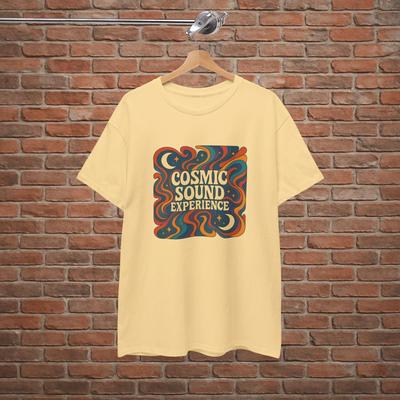 Cosmic Sound Experience Retro T-Shirt 70s Psychedelic Music Design S To XL