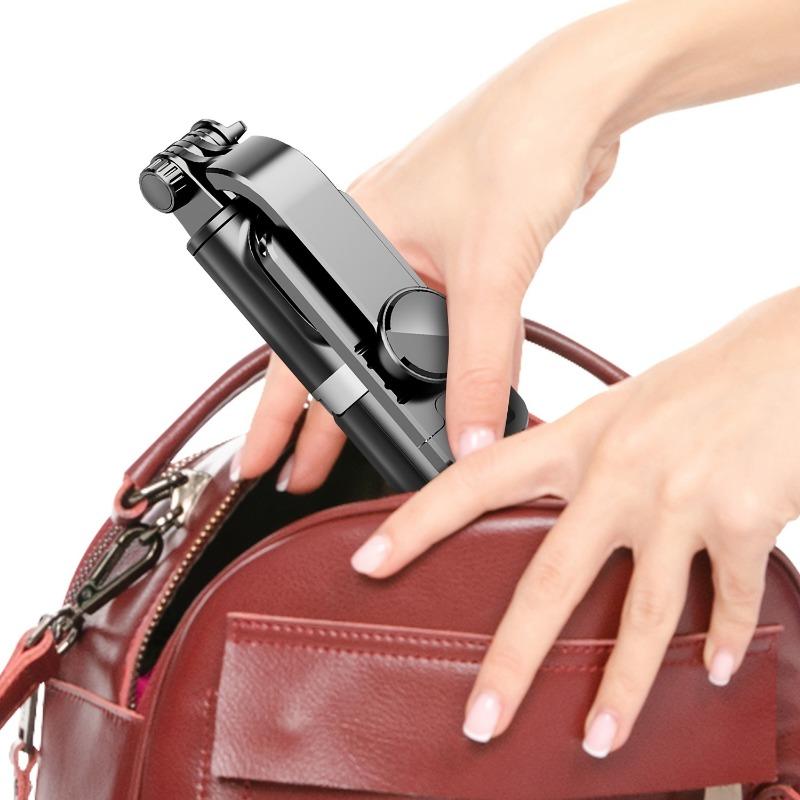 40 Inch Mobile Phone Selfie Stick Tripod, Retractable Selfie Stick All-in-one Smartphone Tripod with Wireless Remote Control 360° Rotation