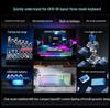 Aurora GK10 Two-Tone 98-Key Mechanical Hot-Swappable Backlit Esports Keyboard (Three-Mode, Wired/Wireless, Rechargeable)