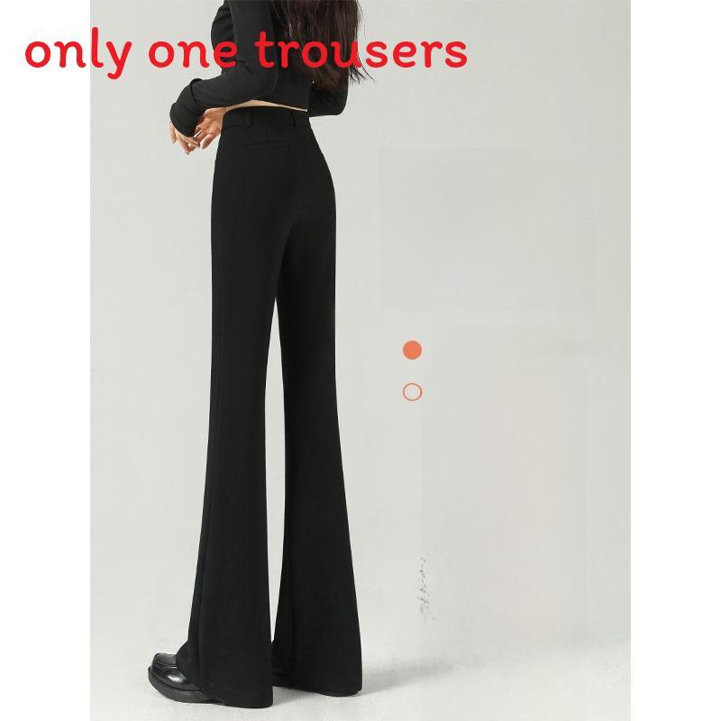 Micro Flared Pants For Women With High Waist And Fleece Lining For Autumn Casual Wear