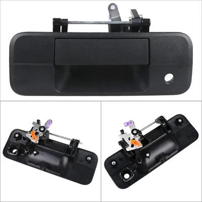 Tailgate Handle Liftgate Latch with Keyhole 2007 - 2013 Toyota Tundra, Rear Exterior Textured Black Replaces 690900C040, 81213