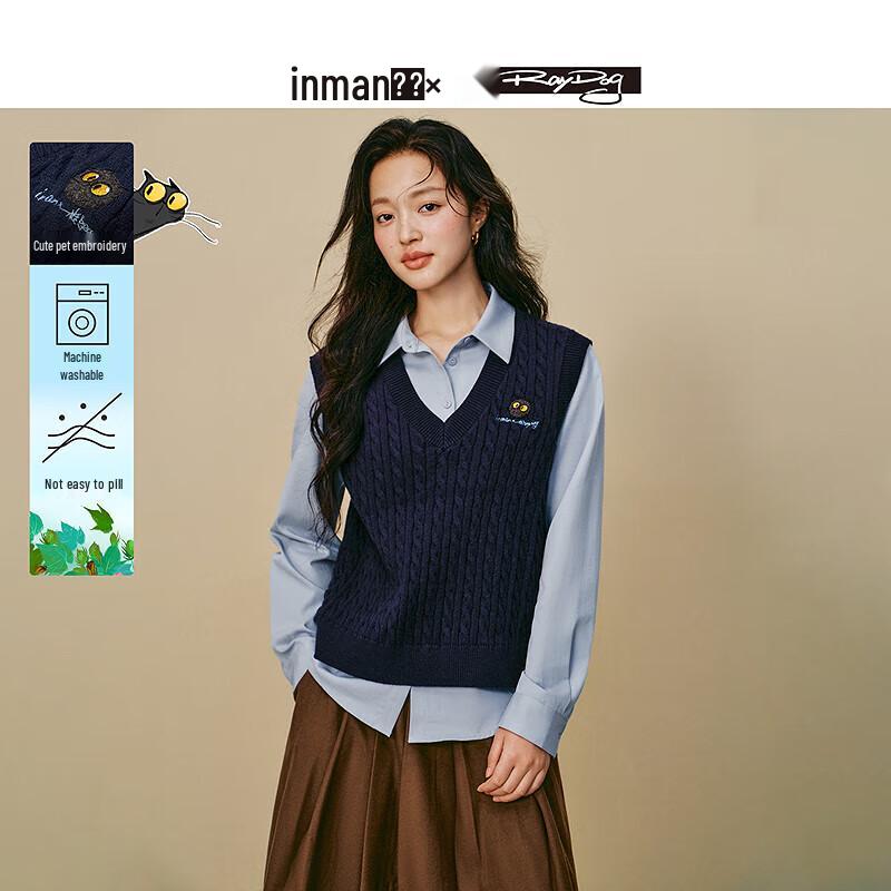 

Женский вязаный жилет INMAN в сотрудничестве с Mi Lei XL