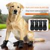 4PCS Dog Boot Water Resistant Antiskid Paws Protecting Comfortable For Big Dogs Various Weather Walking Hiking