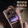 Applicable To VIVO X Flip Leather Li Alligator Pattern Mobile Phone Case Zflip5 Simple Business First Layer Cowhide Back Case