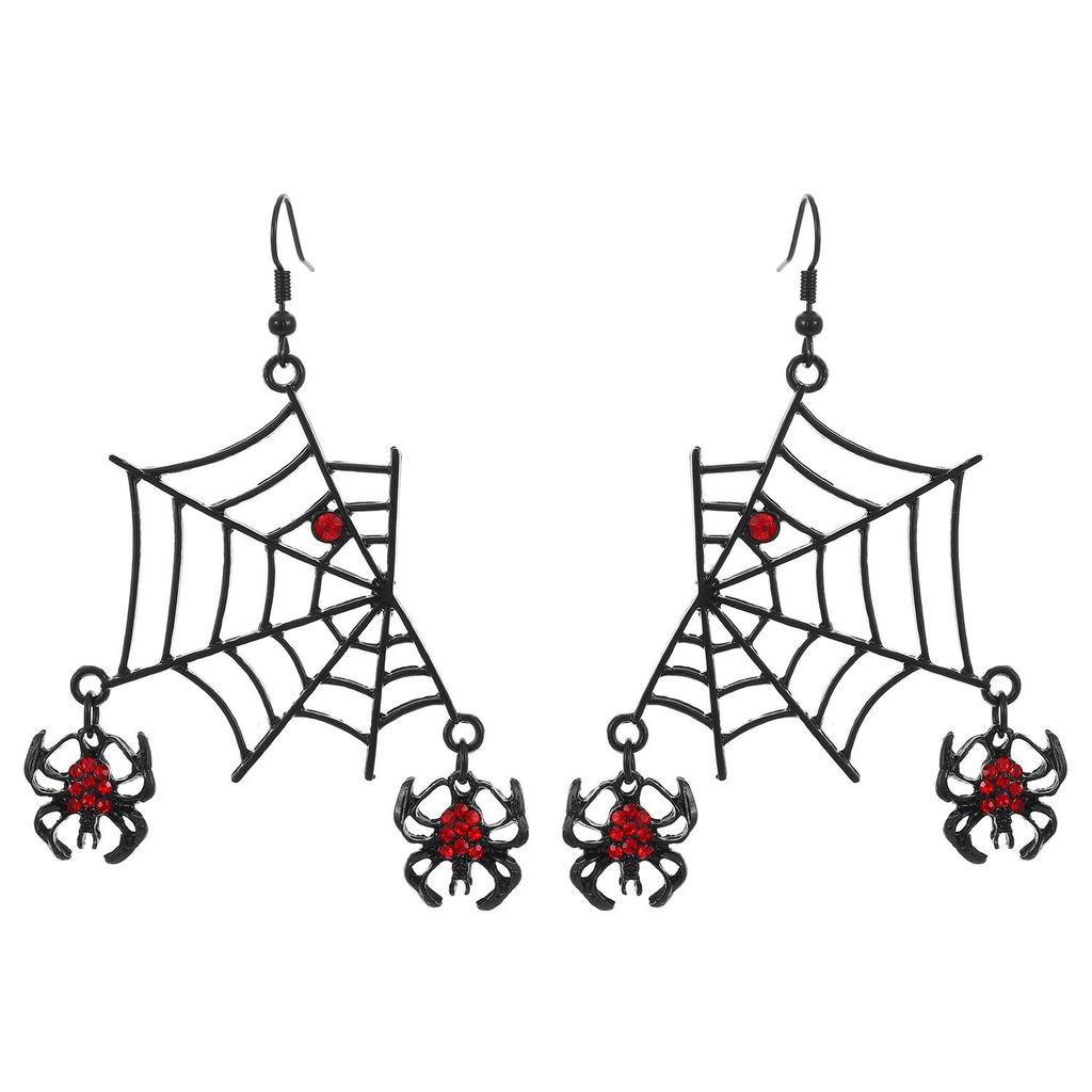 New Gothic Bat Spider Pendant Earrings for Women - Dark Halloween Jewelry