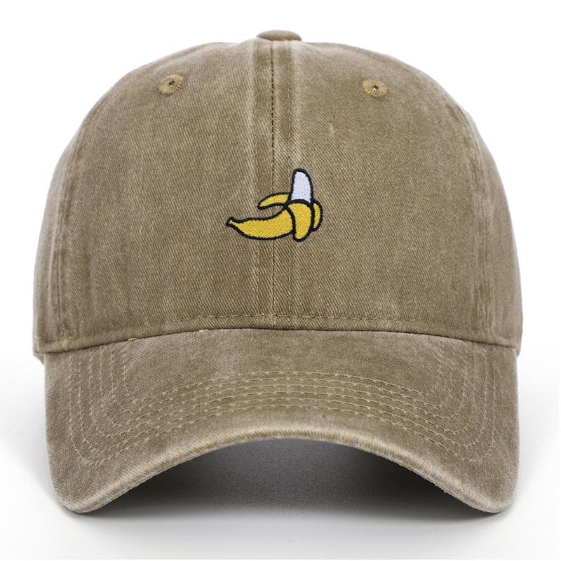 Banana Embroidered Baseball Hats for Men and Women Outdoor Sunshade Duck Tongue Hats Outdoor Travel