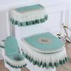 Toilets Cushion 3 Piece Set Lace Detachable Toilet Cover Cloth Dust Cover Toilets Seat Cushion Home Decoration Toilet Cover