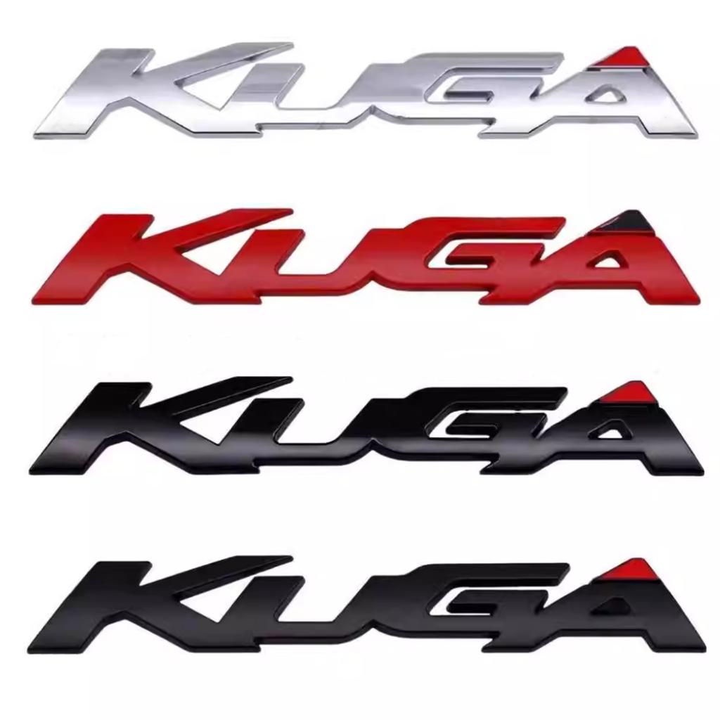1Pc 3D Metal Badge Letter Car Tail Rear Trunk Emblem Sticker Decoration For KUGA Logo Car Accessories