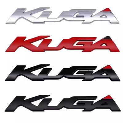 1Pc 3D Metal Badge Letter Car Tail Rear Trunk Emblem Sticker Decoration For KUGA Logo Car Accessories