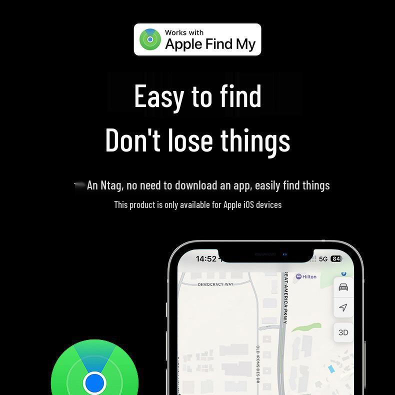 Compatible Anti-Lost iTag Locator for Apple: Secure Your AirTag for Elders, Children & Pets
